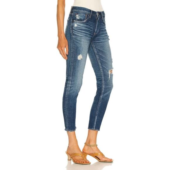 Moussy Vintage Ace Skinny Jean Dark Blue - Picture 3 of 9